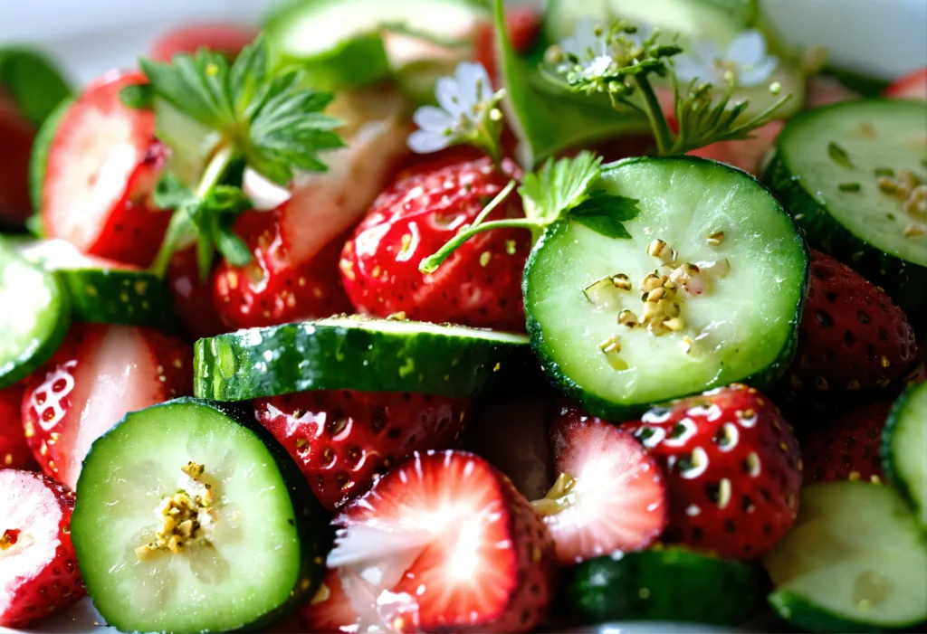 Delicious and Refreshing Strawberry Cucumber Salad Recipe