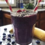 Blueberry Oatmeal Chia Smoothie!