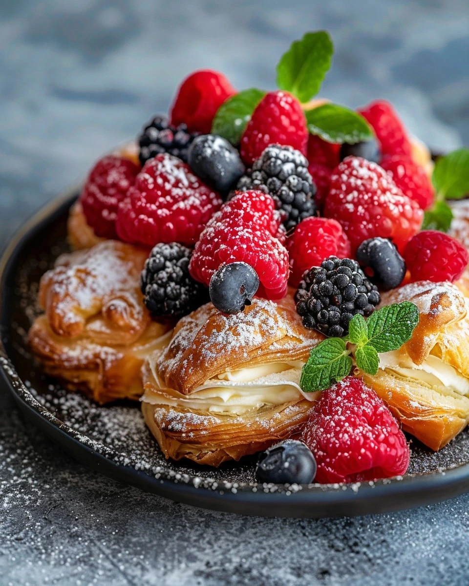 Irresistible Cream and Berry-Filled Pastry Balls Recipe