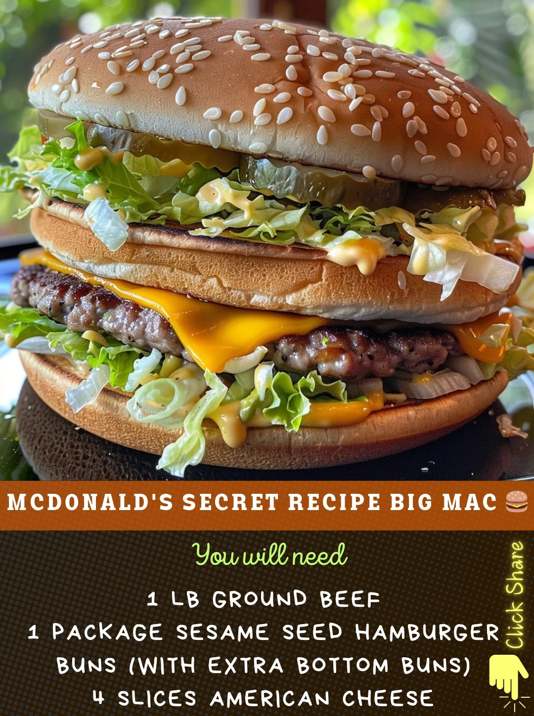 McDonald's Secret Recipe Big Mac