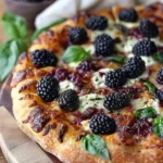 Welcome to a Delicious Adventure: Blackberry Basil Ricotta Pizza!