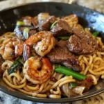 Steak & Shrimp Noodles Recipe