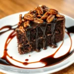 Gooey Chocolate Pecan Cake - Irresistibly Delicious