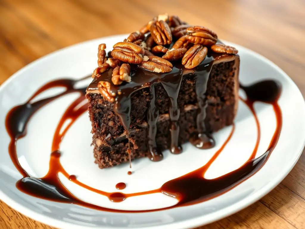 Gooey Chocolate Pecan Cake - Irresistibly Delicious