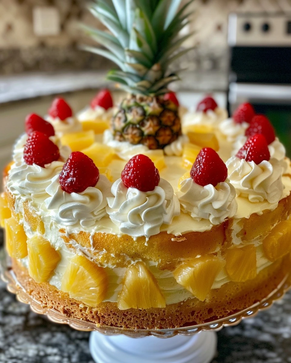 Juicy Pineapple Heaven Cake