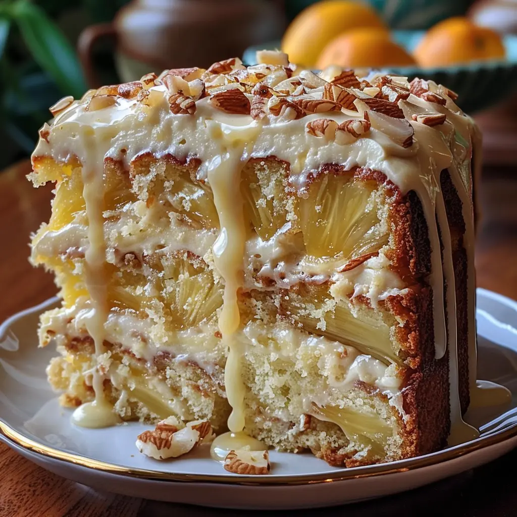 Enjoy the sweet and tangy flavors of this easy-to-make Southern Pineapple Cake! Moist, fruity, and topped with a creamy cream cheese frosting, it's perfect for any occasion. Try it today for a crowd-pleasing dessert!