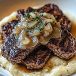 Hamburger Steak with Onion Gravy Recipe