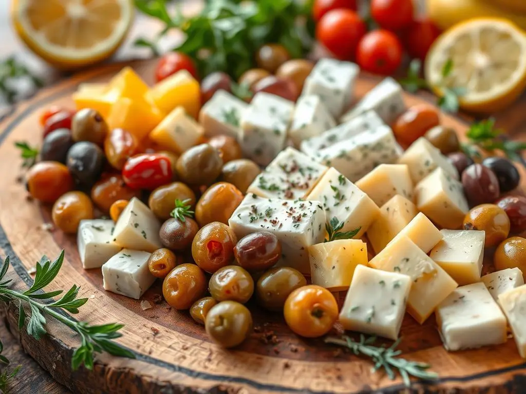 Marinated Cheese and Olives Recipe