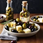 How to Make Homemade Marinated Cheese and Olives recipes