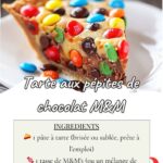 Chocolate Chip and M&M's Pie