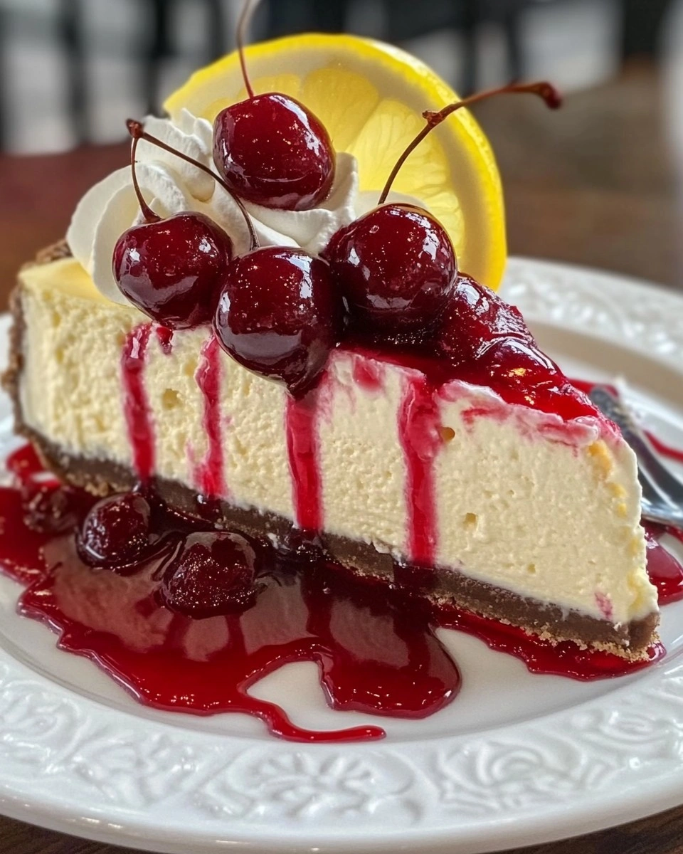 Cherry Lemon Cheesecake Recipe