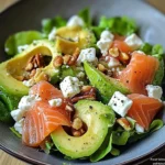 Fresh and flavorful, this Avocado and Smoked Salmon Salad with Feta and Walnuts is a healthy, satisfying meal packed with nutrients and delicious textures.