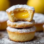 Mouthwatering Lemon Bar Cookie Cups: Sweet, tangy lemon filling in a buttery cookie cup. A delightful bite-sized dessert perfect for any.