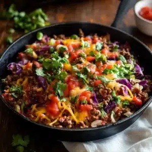 Ground Beef Taco Cabbage Skillet 6 Ground Beef Taco Cabbage Skillet