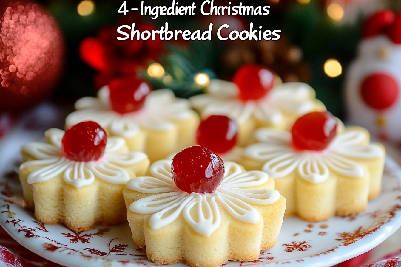 4-Ingredient Shortbread Cookies