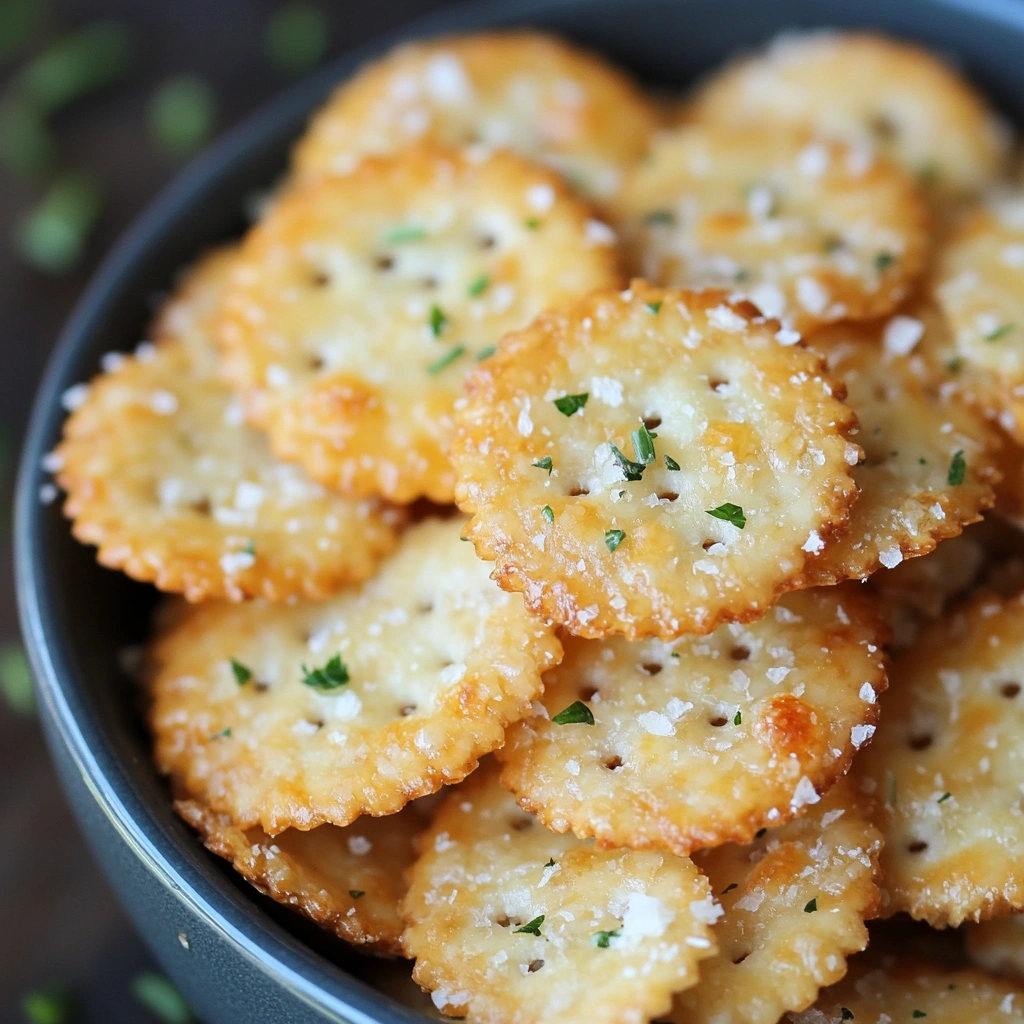 Cheesy Garlic Ritz Snack