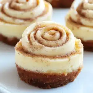 Mini Cinnamon Roll Cheesecakes - A Sweet and Creamy Delight 3 Mini Cinnamon Roll Cheesecakes - A Sweet and Creamy Delight