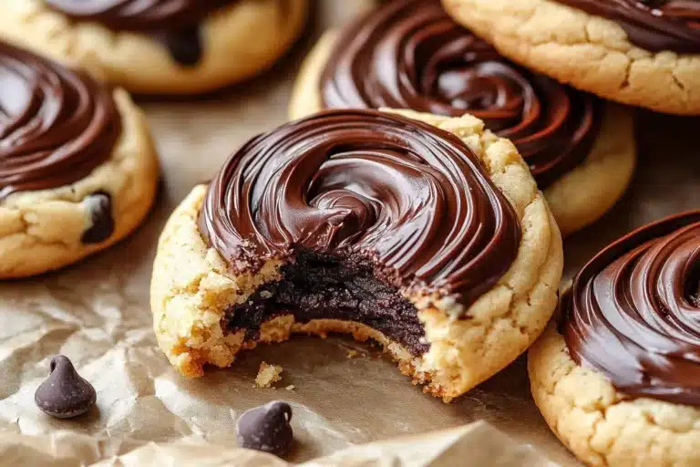 Peanut Butter Brownie Swirl Cookies