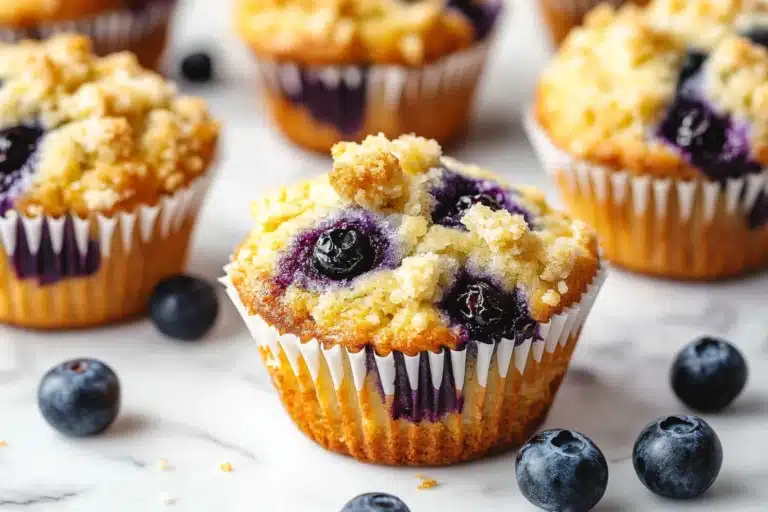 Ultimate Moist & Flavourful Blueberry Muffins