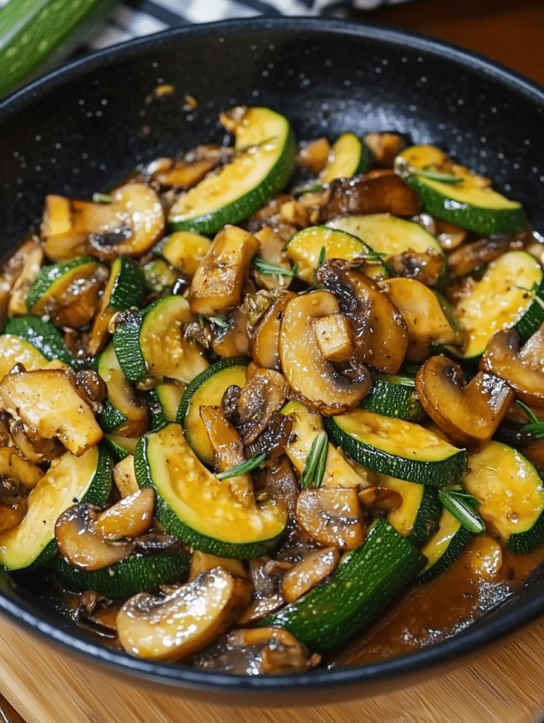 Delicious Zucchini with Mushrooms