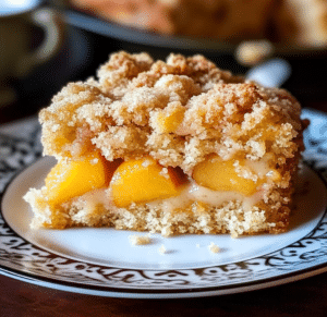 Southern Peach Crumb Cake