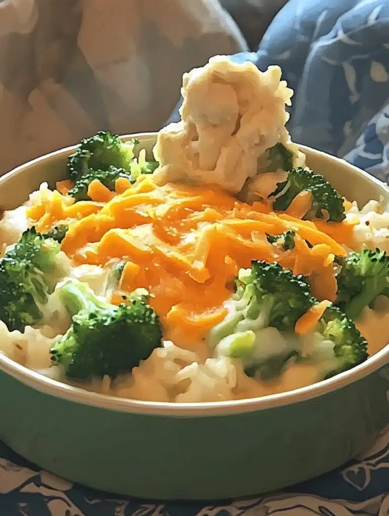 Cheesy Broccoli Rice Chicken Casserole