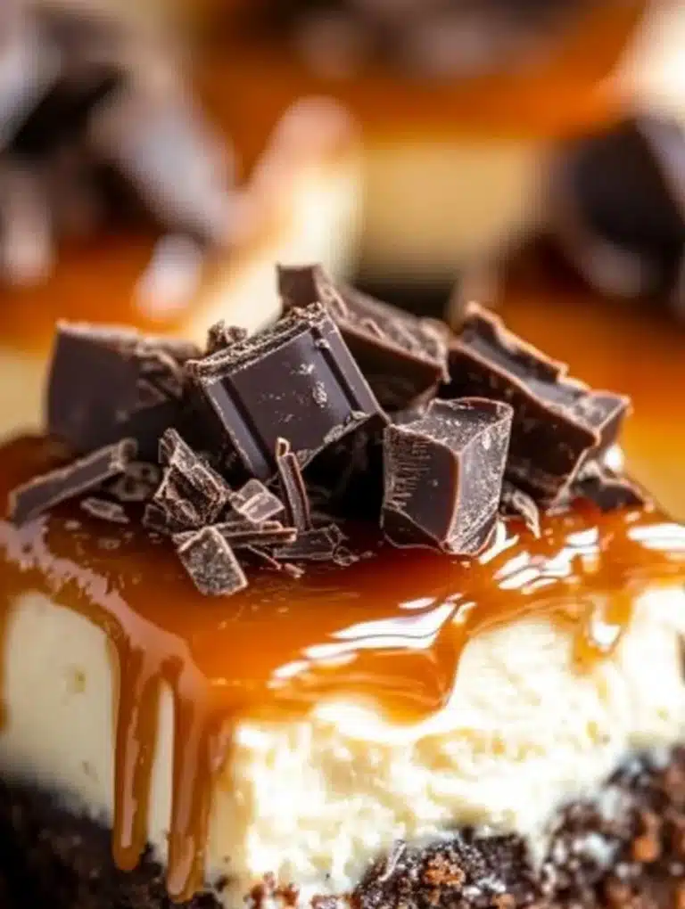chocolate-caramel-cheesecake-bites
