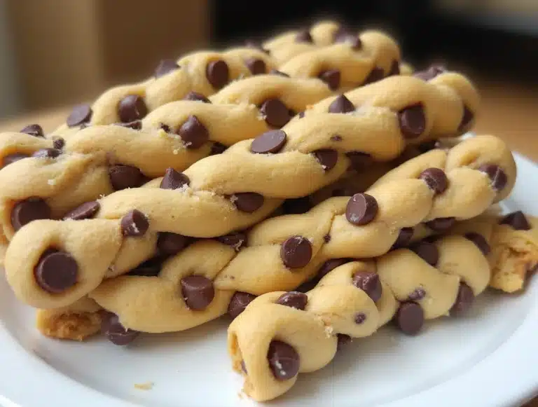 Chocolate Chip Cookie Dough Twists