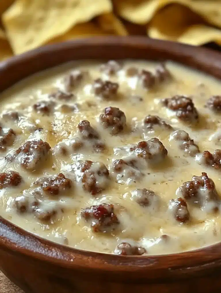 Sausage Cheese Dip