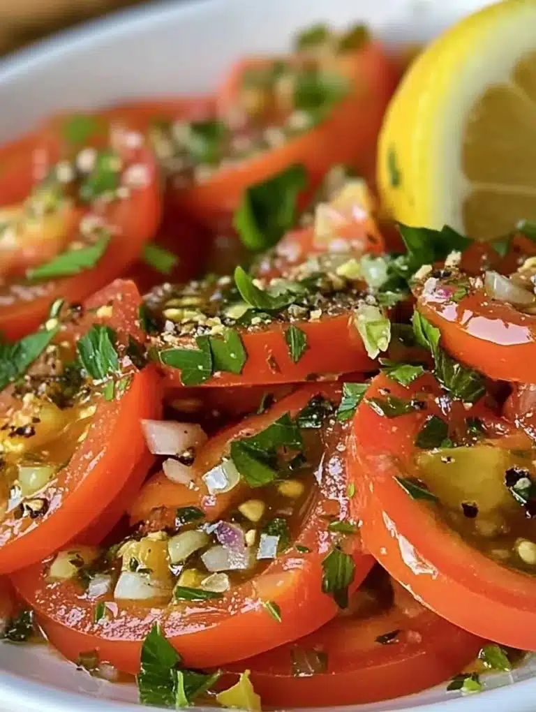 Tomato Garlic Salad