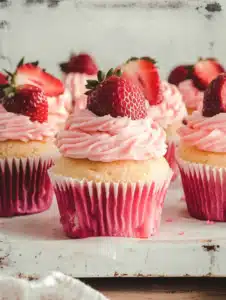 Sweet Strawberry Cupcakes