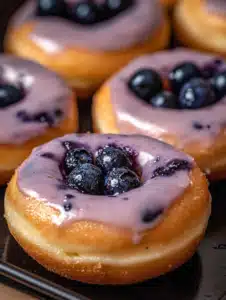 Baked Blueberry Cake Donuts
