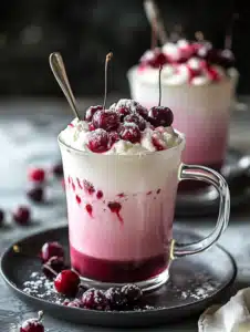 Cherry Vanilla Tea Latte