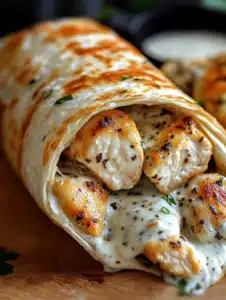Cheesy Garlic Chicken Wraps: Your Dinner Solution! 4 Cheesy Garlic Chicken Wraps