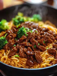 Sticky Beef Noodles