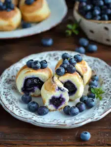 Blueberry Cheesecake Rolls Recipe : A Quick and Irresistible Treat! 4 Blueberry Cheesecake Rolls