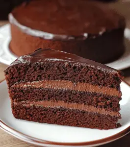 Super Spongy Chocolate Hot Milk Cake
