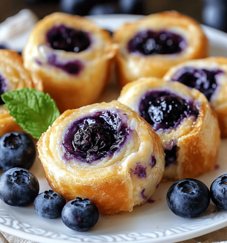 Blueberry Cheesecake Rolls