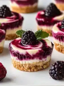 Berry Swirl Cheesecake Bites