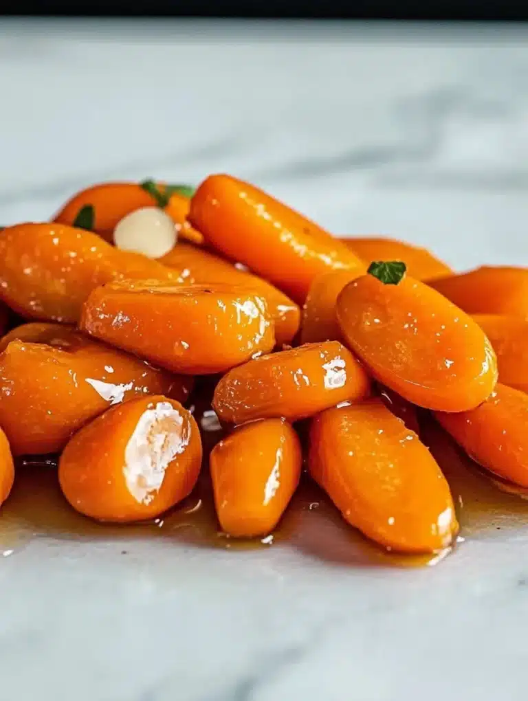 Delicious brown sugar honey glazed carrots served in a bowl