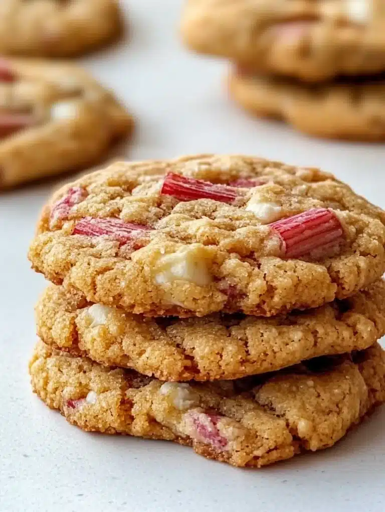 Brown Sugar Rhubarb Cookies
