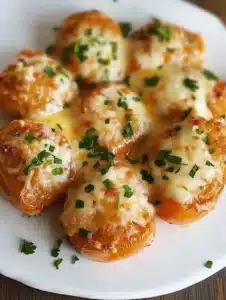 Delicious cheese stuffed peppers served on a plate