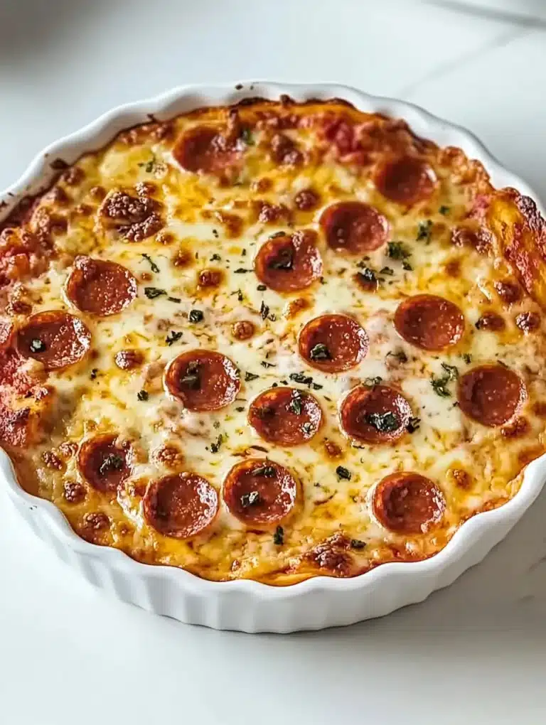 Cheesy Baked Pizza Dip