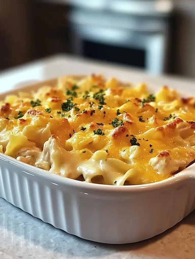 Cheesy Chicken Noodle Casserole