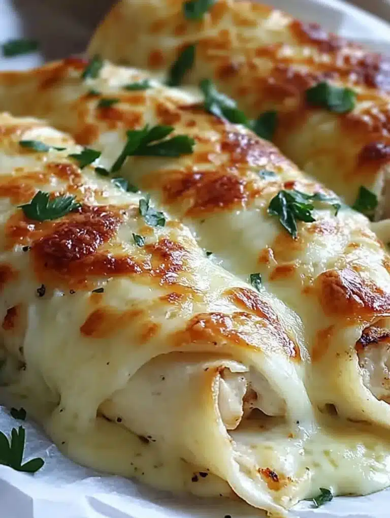 Cheesy Garlic Chicken Wraps