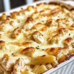 Chicken Alfredo Bake