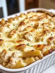Chicken Alfredo Bake