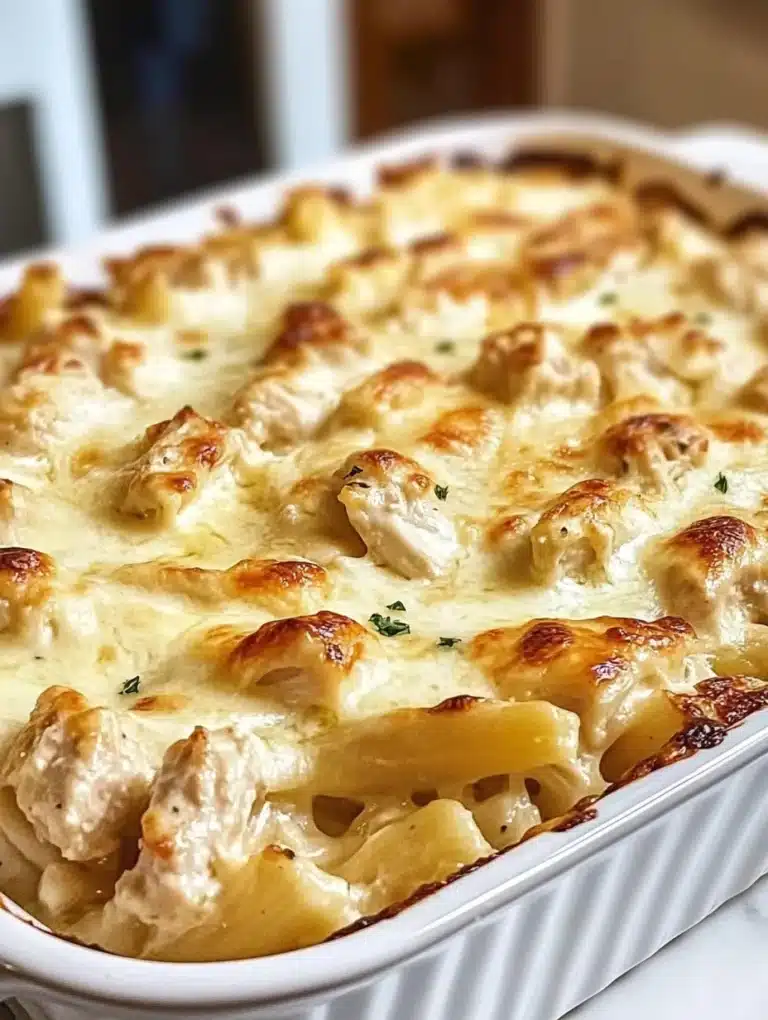 Chicken Alfredo Bake