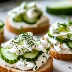 Creamy Cucumber Tea Sandwiches