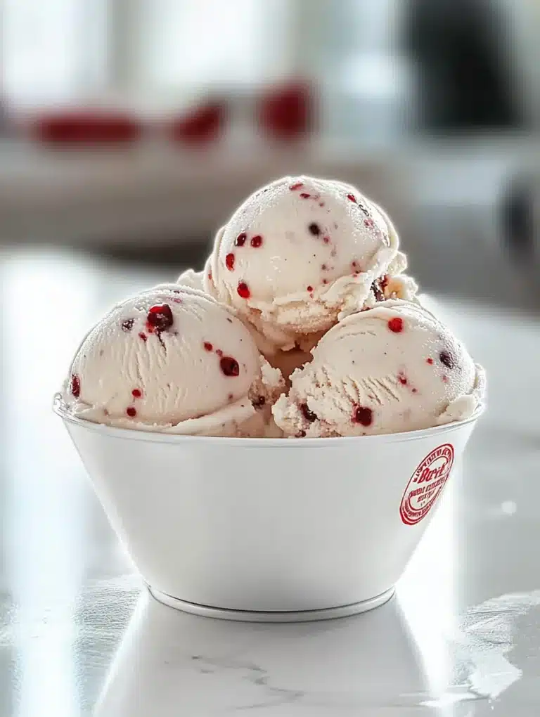 Delicious scoop of Dr. Pepper Ice Cream in a cone